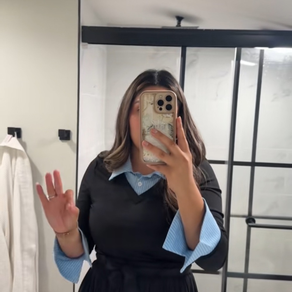 Black and Blue Women's Blouse